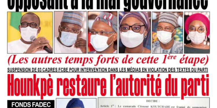 La Une du lundi 11 Janvier 2021