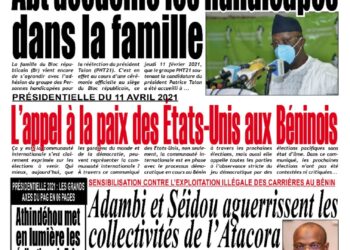 La Une du vendredi 12 Février 2021