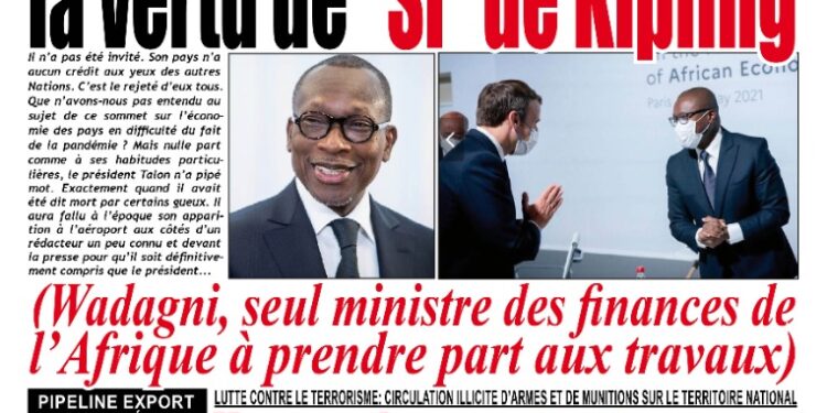 La Une du mercredi 19 Mai 2021
