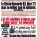 La Une du Vendredi 28 Mai 2021