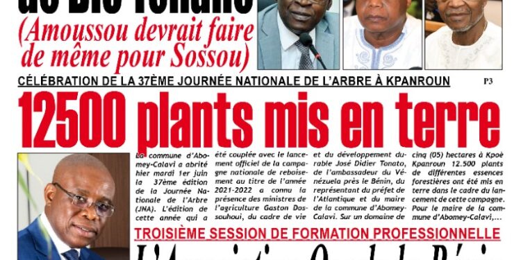 La Une du Mercredi 02 Juin 2021