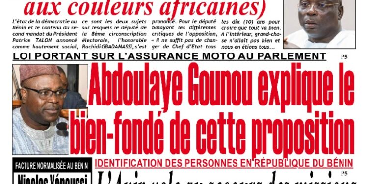 La Une du Vendredi 18 Juin 2021