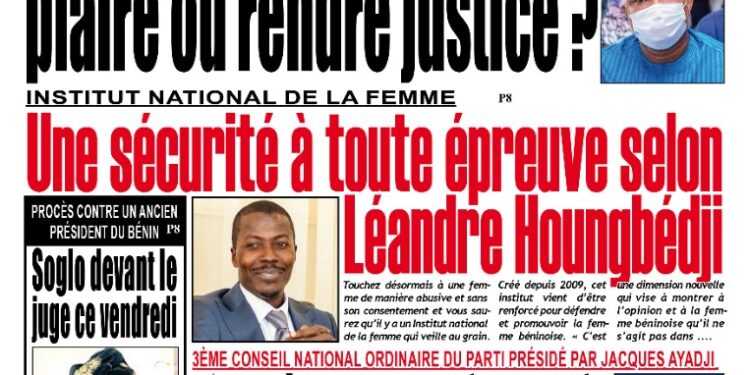 La Une du Vendredi 23 Juillet 2021