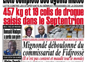 La Une du lundi 06 Septembre 2021