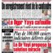 La Une du Mercredi 08 Septembre 2021