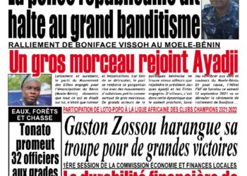 La Une du Vendredi 10 Septembre 2021