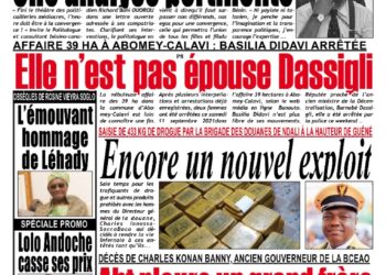 La Une du Lundi 13 Septembre 2021