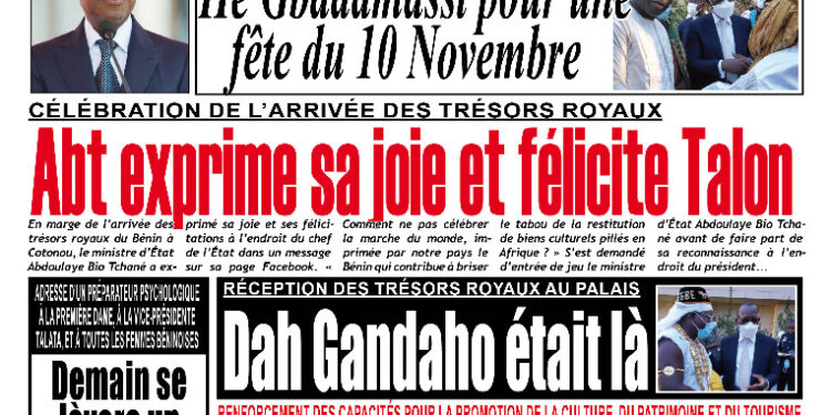 La Une du Jeudi 11 Novembre 2021