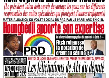 La Une du Mercredi 03 Novembre 2021