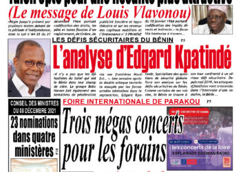 La Une Mercredi 08 Décembre 2021