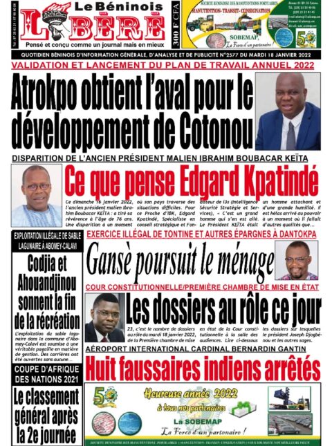 Le Quotidien Le Béninois Libéré
