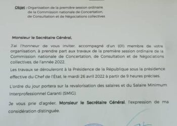 Revalorisation des salaires : Rencontre Talon-Syndicats le 26 Avril prochain