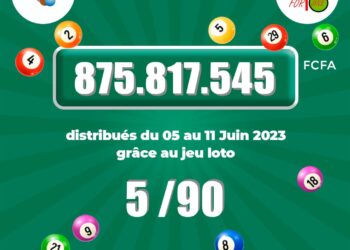 Jeu loto 5/90 de du 05 au 11 juin 2023 : La LNB distribue près de 900 millions aux parieurs