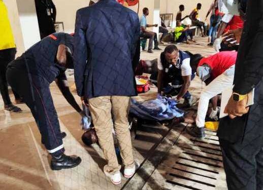 Victimes de la bousculade à l'entrée du stade de l'amitié GMK