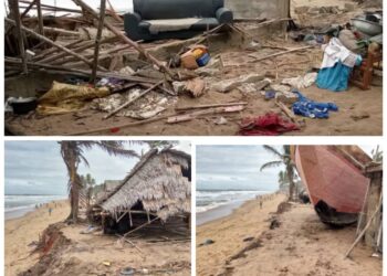 Bénin : La mer dicte sa loi aux populations de Kraké Glogbo plage