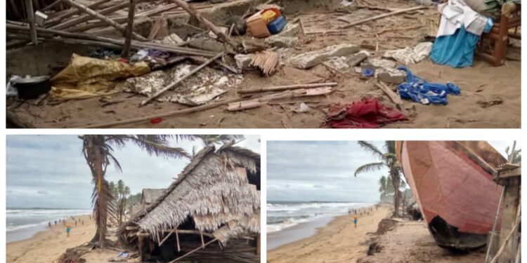 Bénin : La mer dicte sa loi aux populations de Kraké Glogbo plage
