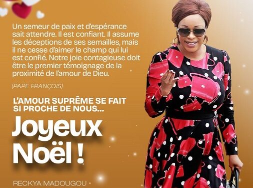 Bénin : Le message plein de sens de Réckya Madougou pour Noël