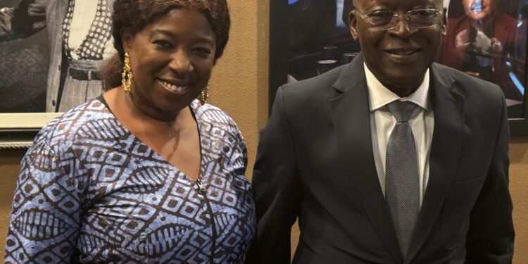 Présent aux Etats-Unis dans le cadre du Sommet du Futur des Nations Unies : Bio Tchané échange avec la DEA de l’UNFPA, Diene Keita