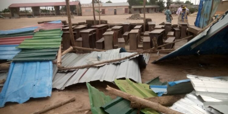Bénin : Le Ceg Djeffa-Plage dans un état déplorable après une tornade (les détails)