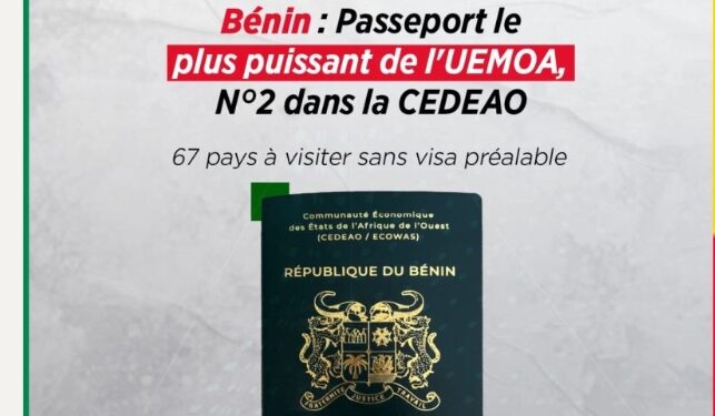 Diplomatie : Le passeport béninois, un puissant document en Afrique de l&rsquo;Ouest (les détails)