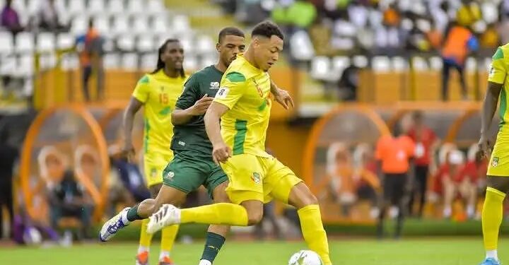 Éliminatoires CDM 2026 : Les Guépards chutent face aux Bafana Bafana et compromettent leurs chances