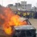 Bénin : Un véhicule d’essence de contrebande consumé par le feu à Sèmè Kraké