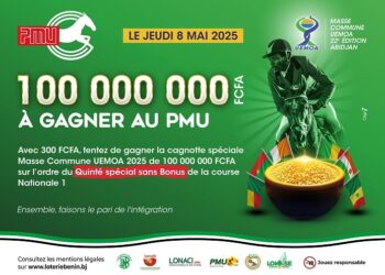 22ᵉ Masse Commune UEMOA PMU/ALR : Un quinté à 300 FCFA pour un jackpot de 100 millions avec la LNB PMU/ALR