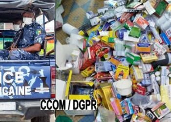 Saisie record de médicaments contrefaits à la frontière d&rsquo;Owode-Kpoguidi : Un coup dur porté aux réseaux illicites