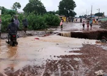 Montée des eaux pluviales au Nord Bénin : D&rsquo;énormes difficultés pour les usagers du tronçon N’Dali-Djougou
