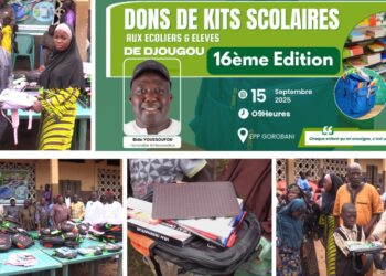 Don de kits scolaires pour la 16ᵉ année : L’ambassadeur Bida Youssoufou, un pilier de l’éducation à Djougou