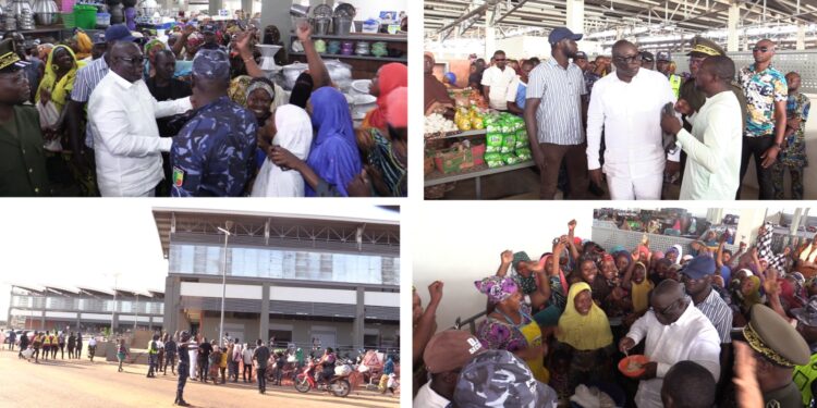 Gbadamassi au marché moderne de Djougou : Les femmes célèbrent le joyau offert par le président Talon
