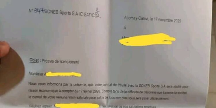 Rebondissement dans la crise Dadjè FC : Vers une résiliation générale des contrats