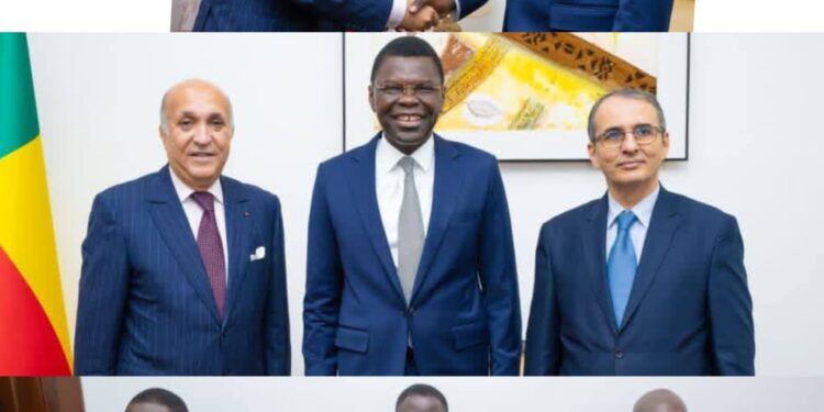Coopération parlementaire Bénin–Maroc : Joseph Djogbénou échange avec l’Ambassadeur Rachidi RGUIBI