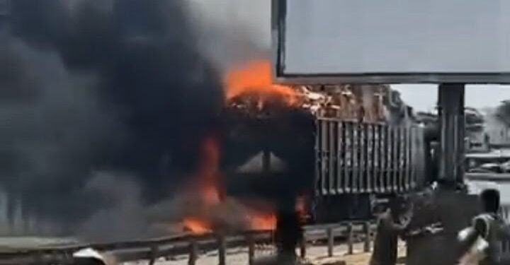 Bénin : Incendie sous l’échangeur de Godomey (les détails)