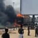 Bénin : Incendie sous l’échangeur de Godomey (les détails)